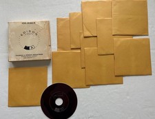 NEW IN BOX Lot of 100 Vintage Edison Diamond Discs Voice Writer Ruby Red BLANKS picture
