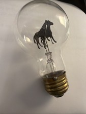 Vintage Aerolux Neon Double Horses Figural Light Bulb WORKS picture