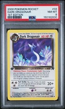 2000 Pokemon Team Rocket Dark Dragonair 1st Edition #33 PSA 8 picture