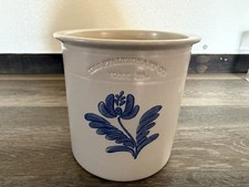 Vintage Pfaltzgraff Yorktowne Stoneware Crock With Classic Blue Floral Motif  picture