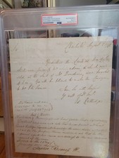 Edward Rutledge ALS Handwritten Letter 1791 Signed PSA/DNA Certified Original picture