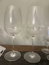 Set of Two Hill Farmstead Beer Glasses: Mini Etched Logo Wine Glasses X2 picture