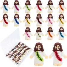 40 Pcs Mini Jesus Figurines in Bulk, Little Jesus Loves You Figures to Hide Tiny picture