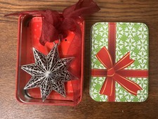 BRIGHTON COLLECTIBLES | STAR | CHRISTMAS ORNAMENT | RARE | NEW | 23-27 picture