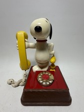 Vintage 1976 The Snoopy and Woodstock Phone Head Turning , UNTESTED picture