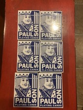 Paulson Casino New York Playing Cards Sealed 6 Pack Half Brick Quality Poker picture