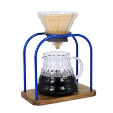 SOTECH Pour Over Coffee Maker Stand Coffee Drip, Glass Sharing Pot Paper Filter picture