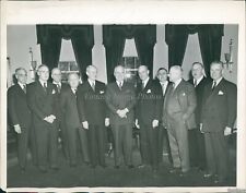 1945 Newspaper Editors A.S.N.E Meet With Pres Harry Truman Politics 7X9 Photo picture