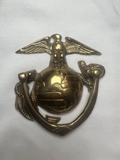 USMC Eagle Globe and Anchor Brass Doorknocker Vintage picture