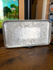 VTG 1930's Everlast Hand Forged Aluminum Rectangular Trinket/Key Tray ~ Ex Cond. picture