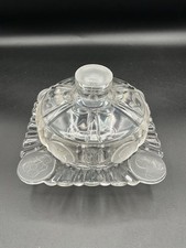 RARE FIND Antique 1892 EAPG U.S. Glass Co Coin Pattern Butter Dish picture