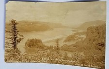 1928 Gorge of the Columbia Columbia River Highway OR Real Photo Postcard RPPC picture