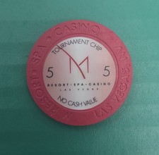 M Resort Casino Las Vegas, NV $5 NCV Tournament Casino Chip 2009 Issue picture