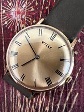 Wyler Vintage Manual Wind Men's Watch Round Authentic Working Condition picture