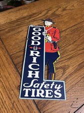 NICE GOOD-RICH SAFETY TIRES PORCELAIN SIGN 10