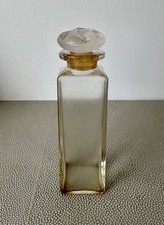 Vintage René Lalique for Coty Tall Scent Bottle with Frosted Stopper Art Deco picture