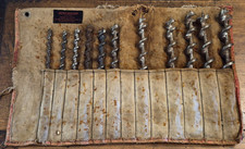 Antique 1920s WINCHESTER Auger Drill Bit Set w/ Original Bag RARE picture