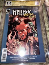 Hellboy Weird Tales 4 SS Signed Ron Perlman Comic Book Mignola picture