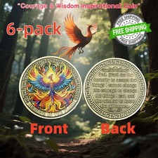 6 PCS Phoenix Novelty/ Challenge Coin,Christian Collectible Coin,meaningful gift picture