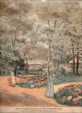 1893 Art Print The Wooded Island Near Hunter's Cabin At The Chicago World's Fair picture