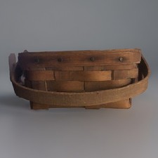 Longaberger Basket Initialed BSS & Dated 1981 Made Before They Stamped Vintage picture