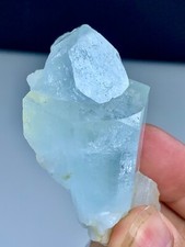 57 GM Natural Twin Terminated Aquamarine Crystal Specimen picture
