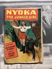 NYOKA THE JUNGLE GIRL #39 1950-FAWCETT-GOOD GIRL ART-BOUND BABE B16i picture