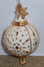 2013 Lenox ANNUAL SPIRE SNOWFLAKE Porcelain Christmas Ornament NO BOX H78 picture