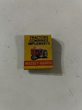 Vintage Massey Harris Tractor Combine Implements Advertising Matchbook 1947 picture
