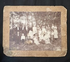 Antique Haunted Cline Family X’s And Eyes - Spooky Tennessee Cabinet Card picture