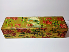 Antique Victorian Celluloid Dresser Box Glove Vanity Cottage 1890-1910s picture