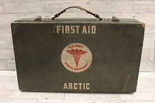 WWII Army Arctic First Aid Kit Case Box - Used picture