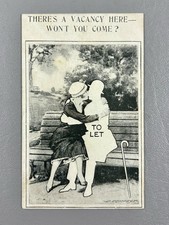 Vintage Comic Romance Postcard There's A Vacancy Here Won't You Come Unused picture
