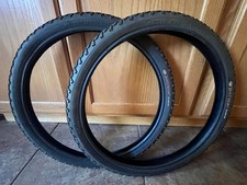 Rare Black 20 x 1.75 Bell DIRTSTER OFF-ROAD TIRES Old School BMX Racing Tioga GT picture