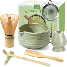 Matcha Set with 17Oz Ceramic Bowl, Bamboo Whisk, 7PCS Matcha Whisk Set picture