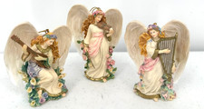 Bradford Editions Symphony of Angels Sculptural Ornament Collection Set 1999 picture