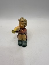 Vintage Goebel Germany Child Playing Horn Porcelain Figurine 3” * picture