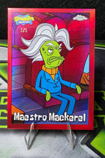 2025 Topps Chrome SpongeBob SquarePants Maestro Mackerel #192 True Red /5 picture