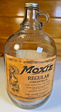 RARE Bottling Antique Moxie 1 Gallon Duraglas Concentrate Jug Labels BOSTON 1930 picture