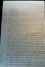 ⚖️ 1800s NJ Last Will Testament Probate Orange 🟠 Seal $100 Grandchildren Estate picture