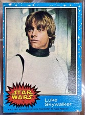 1977 Topps Star Wars Luke Skywalker Blue Series 1 Rookie Card #1 picture