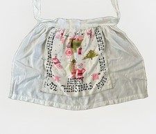 Vintage Pat Richard Christmas Apron Mid Century Modern MCM Holiday Hostess Fine picture