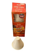 Vintage Solo Cozy Cup Refills Box 50 7 Oz Red Retro Box *READ* picture
