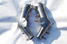 Medieval Knight Armor Steel Arm Protection Pair W Pauldrons SCA Combat Costume picture