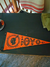 Boy Scouts BSA Scioto Council Ohio Camp OYO Orange Pennant Flag Rare Vintage picture