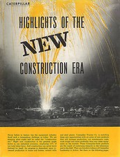 Caterpillar Construction Booklet 1955 D9D D8D,E D7C 955 picture