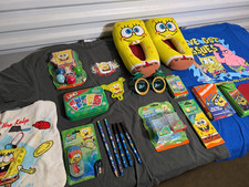 Huge VTG SpongeBob SquarePants Lot 90s/2000s Shirts New/Used Items Nickelodeon picture