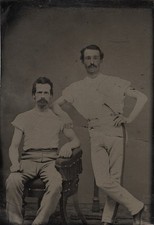 c. 1870's Two Affectionate Men Tintype Photograph GAY INTEREST picture
