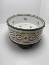 Antique 18th Century Sèvres Hand-Painted Porcelain Jardinière with Bronze picture
