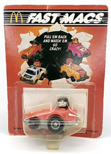 Vintage 1985 Mcdonald's Fast Macs Hamburglar Roadster Promotional Toy Sealed picture